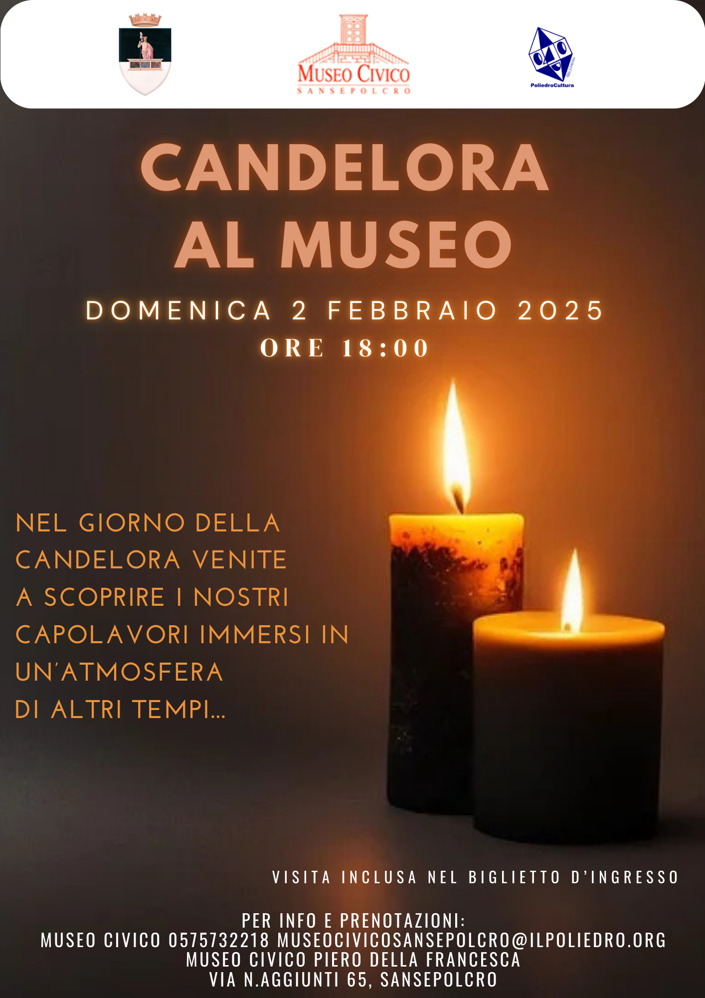 Candelora al Museo domenica 2 febbraio