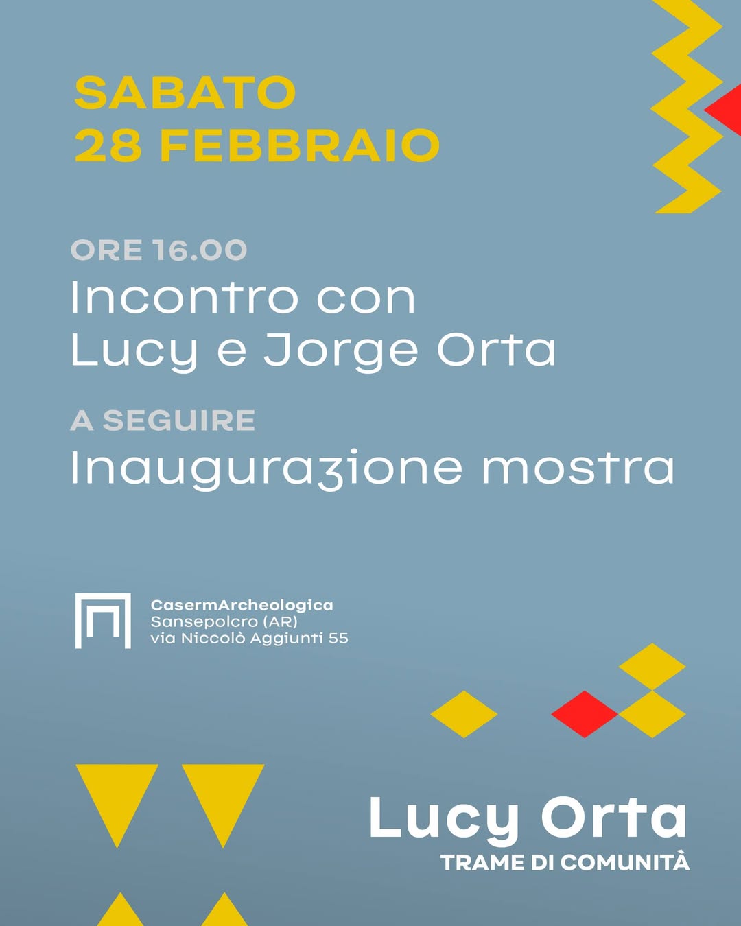 Incontro Lucy e Jorge Orta