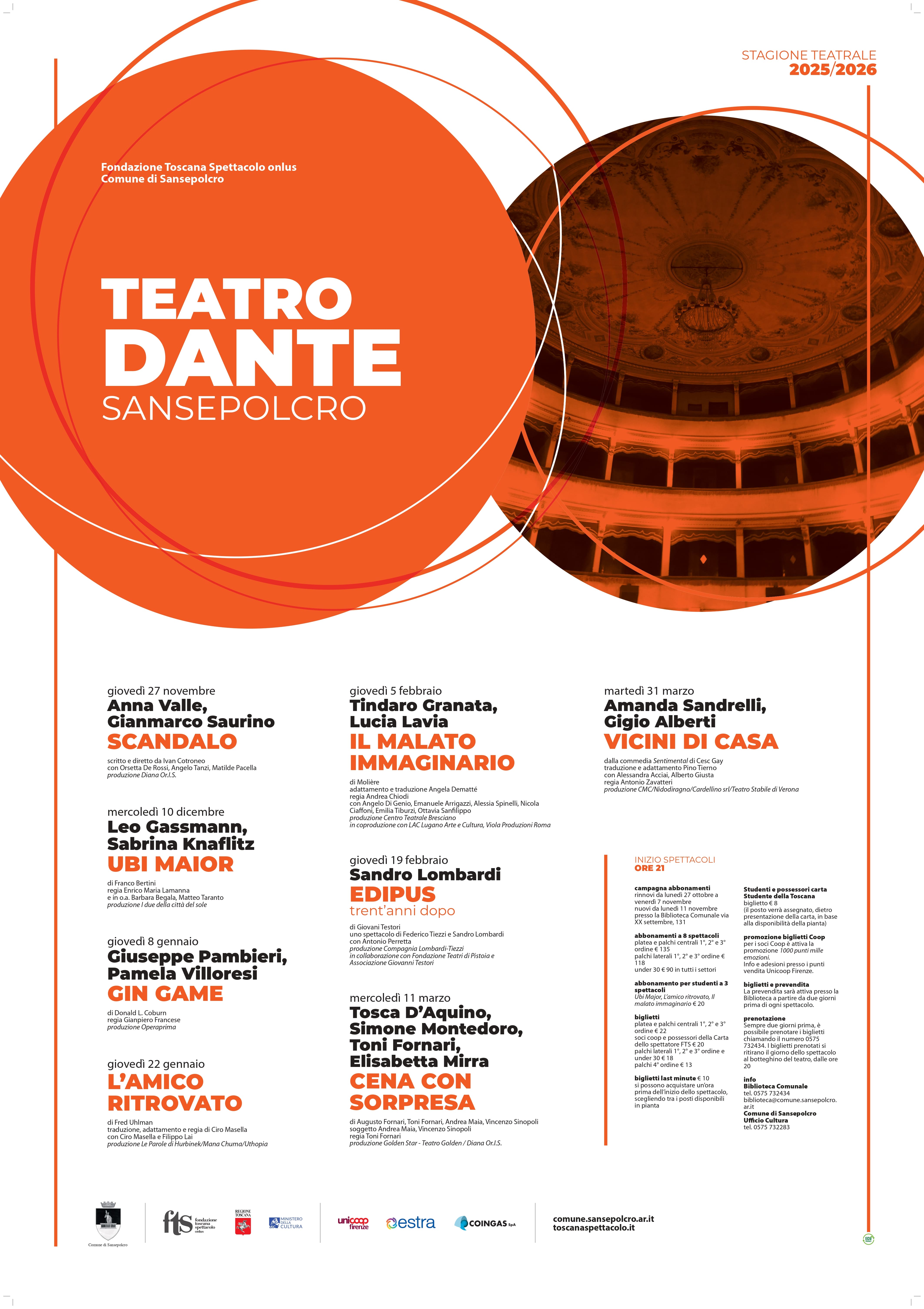 Stagione Teatrale Dante 2025/2026