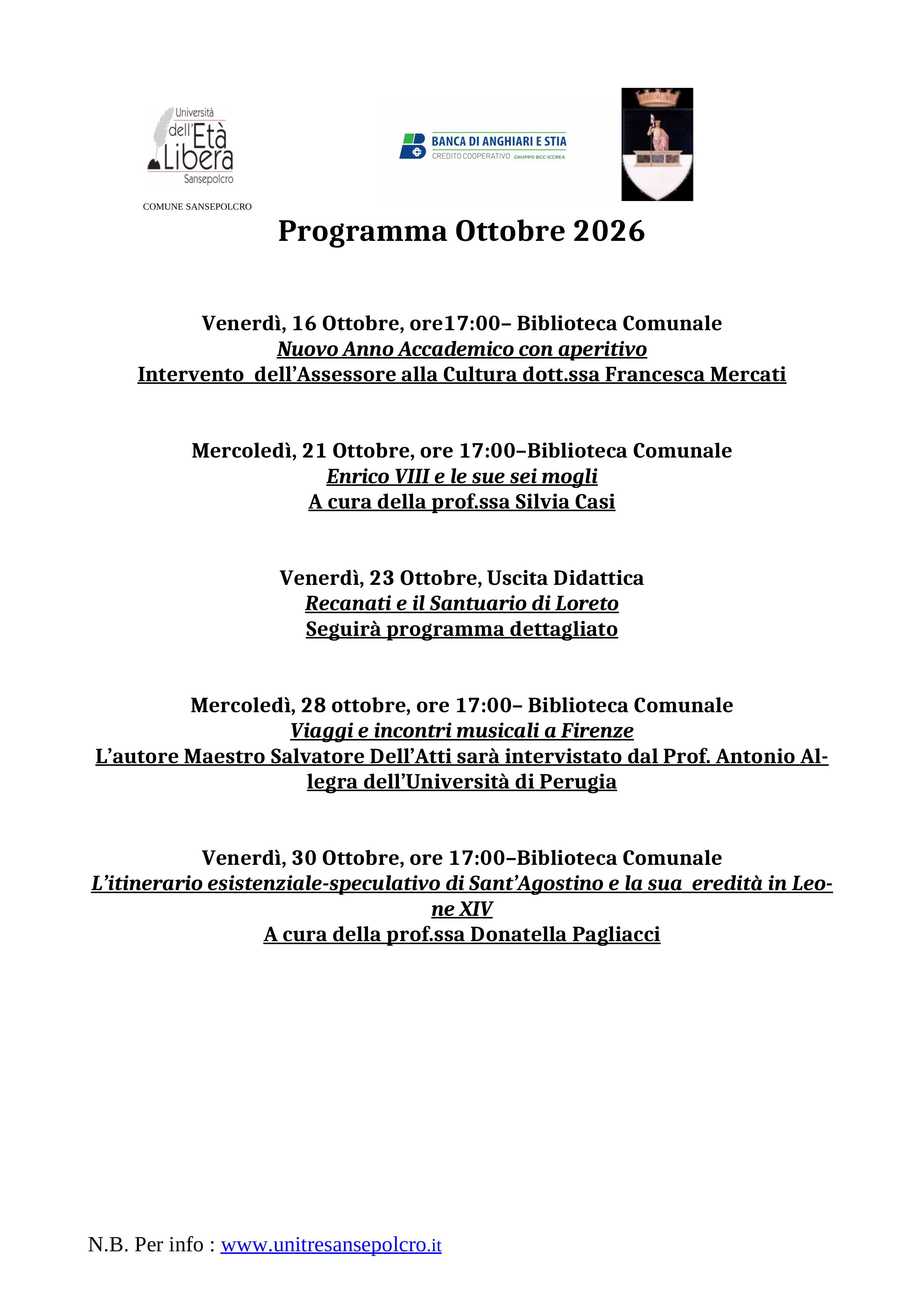 Ottobre 2026