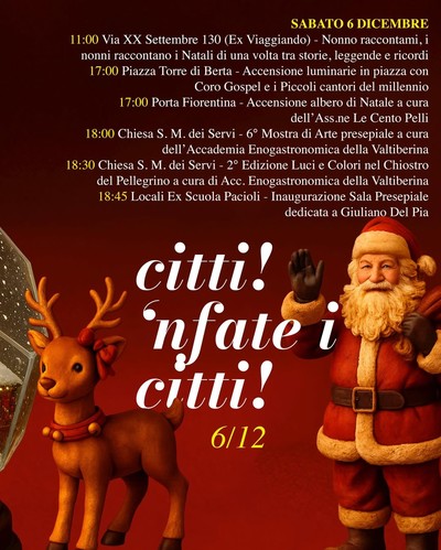 Programma Sansepolcro Borgo del Natale