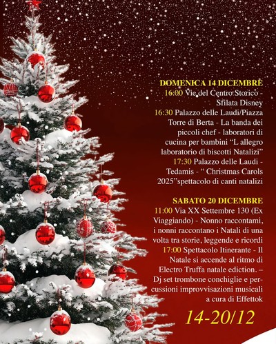Programma Sansepolcro Borgo del Natale