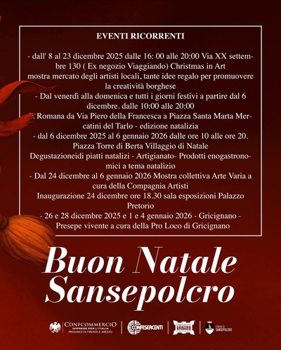 Programma Sansepolcro Borgo del Natale