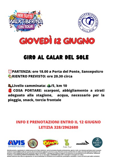 Programma del 12 giugno